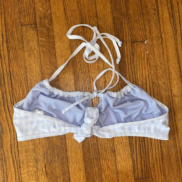 VYB Gingram Cutout Bralette Bikini Top Large - Picture 3 of 5